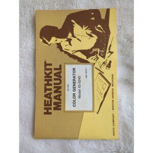 Heathkit Model IG-5240 Color Generator Instruction Manual 595-1875-1